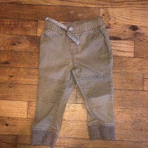 casual khaki jogger style pants